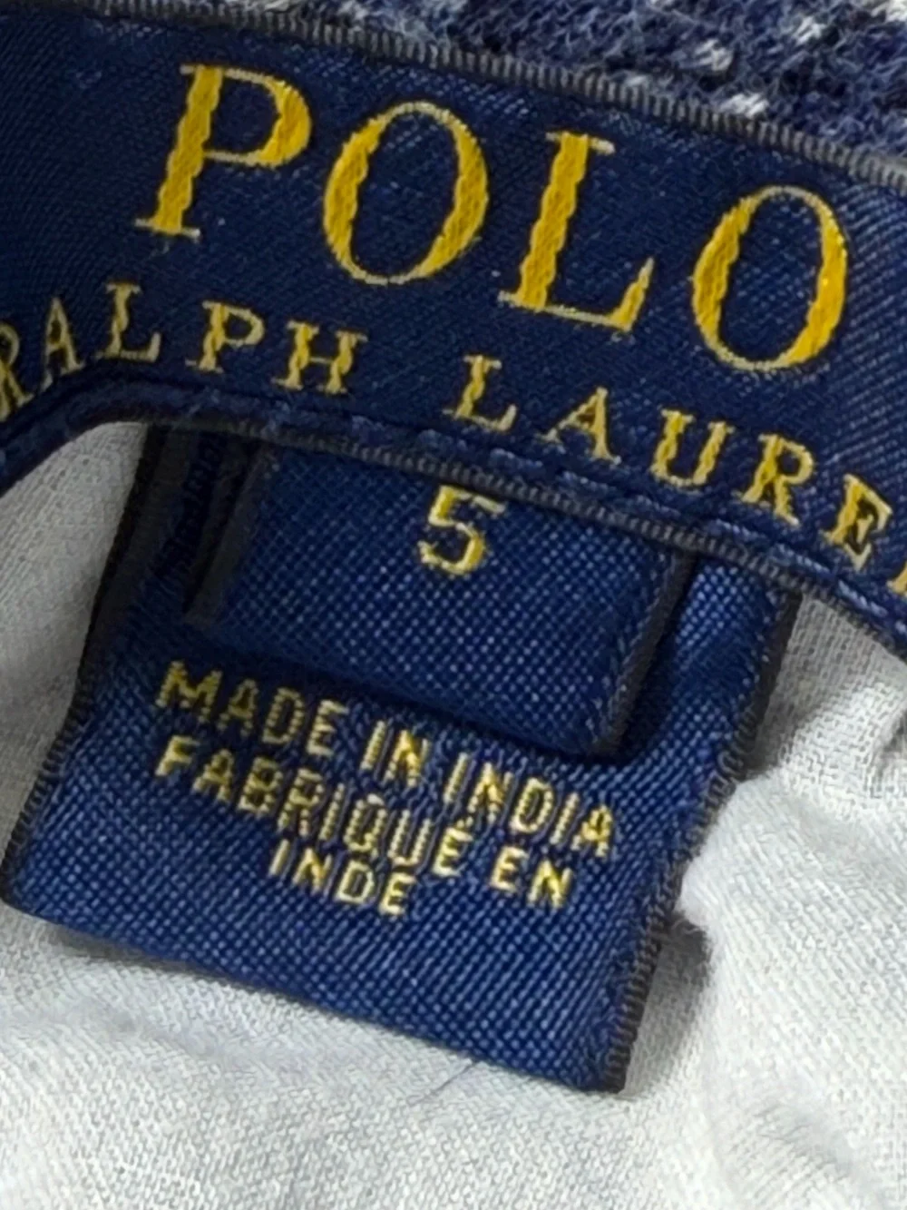 Polo Ralph Lauren Kids Girls Blue White Floral Smocked Dress Size 5